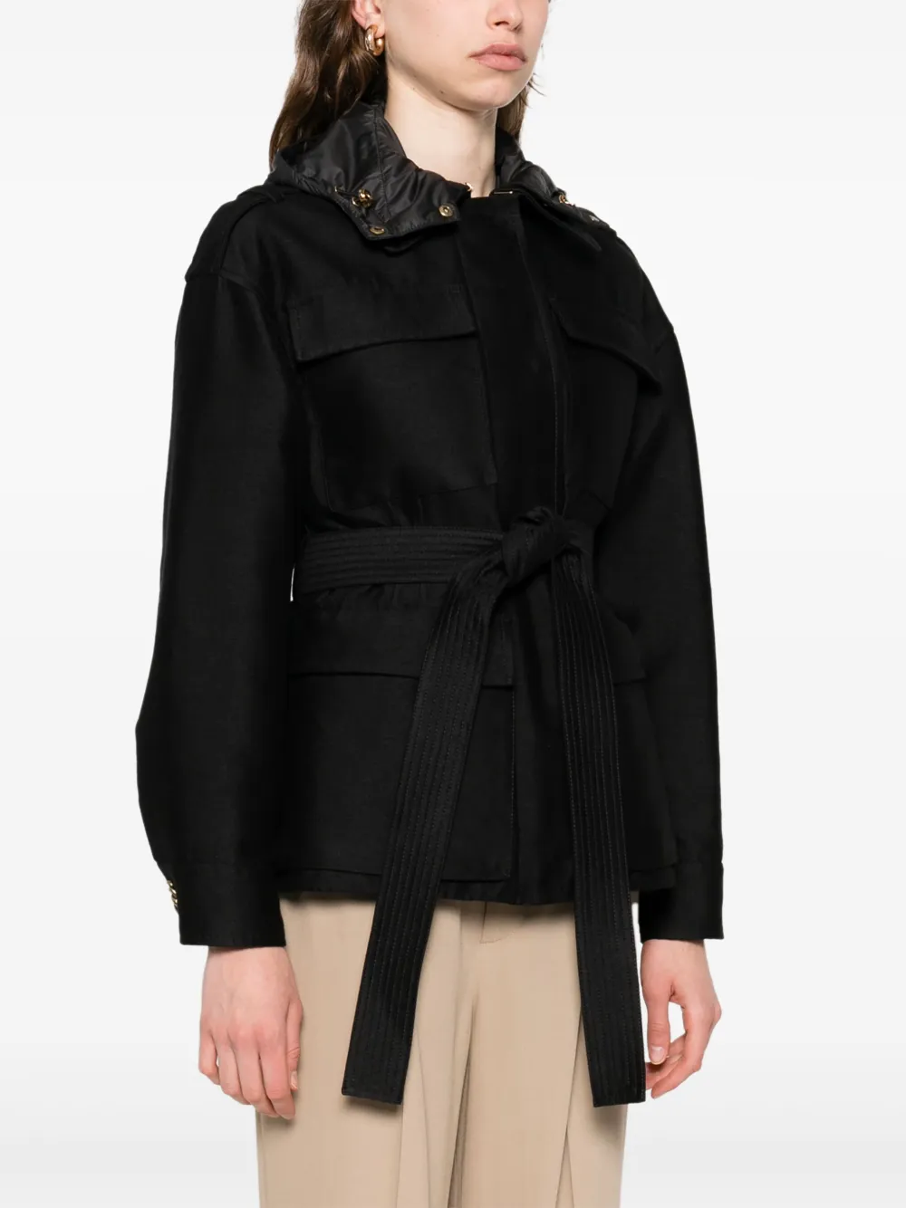 Moncler Jack met capuchon Zwart