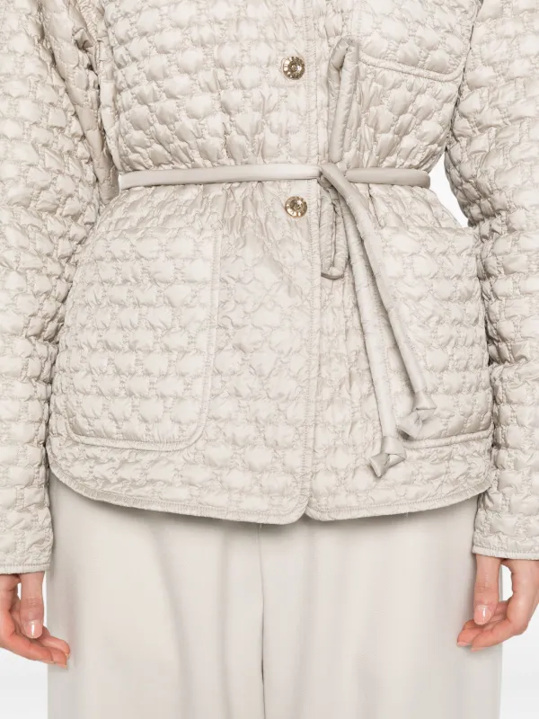 Moncler キルティング ジャケット | グレー | FARFETCH JP