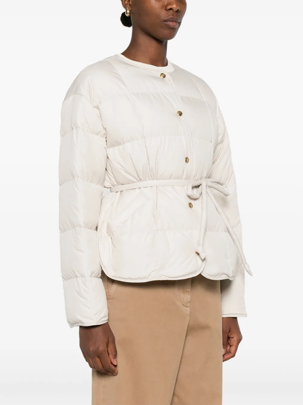 Moncler Gewatteerde jas Beige