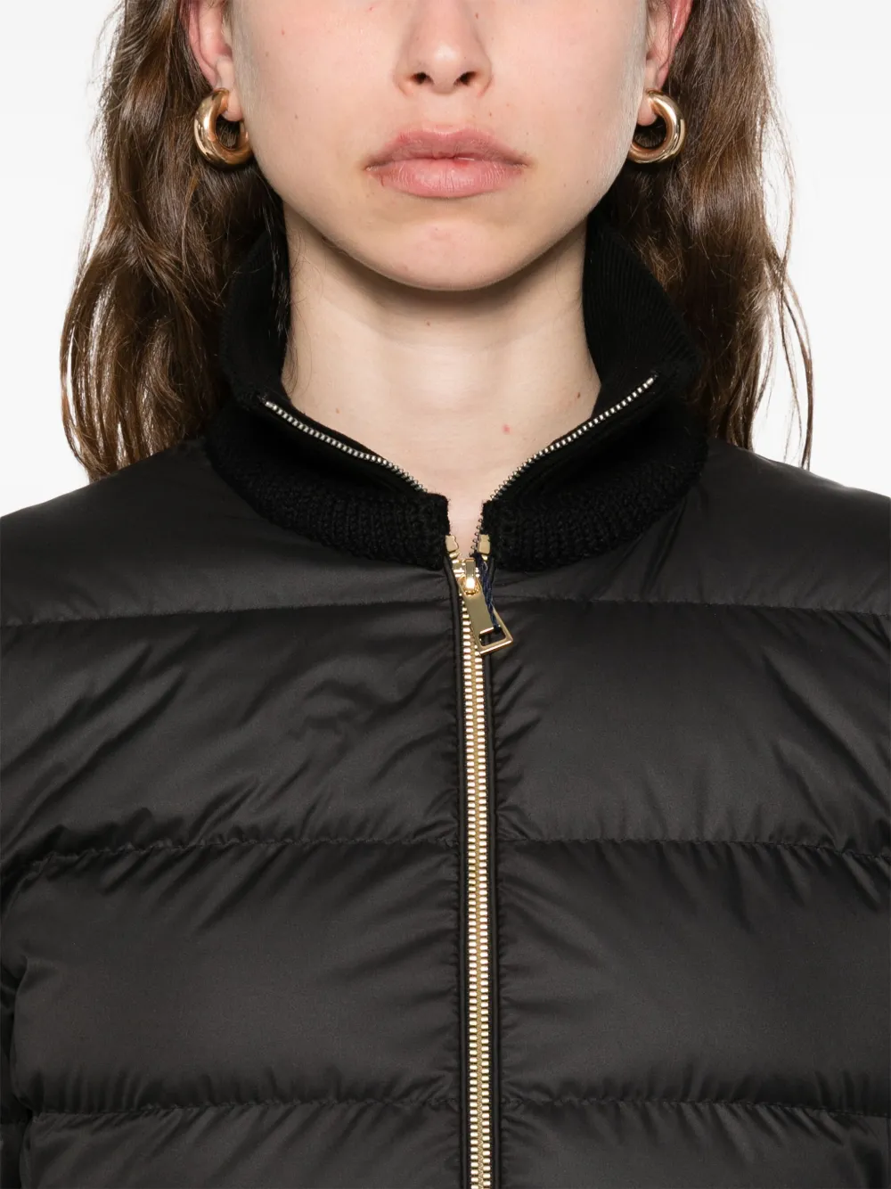 Moncler Gewatteerd jack met rits Zwart