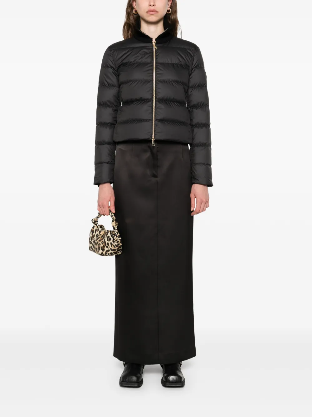 Moncler Gewatteerd jack met rits Zwart