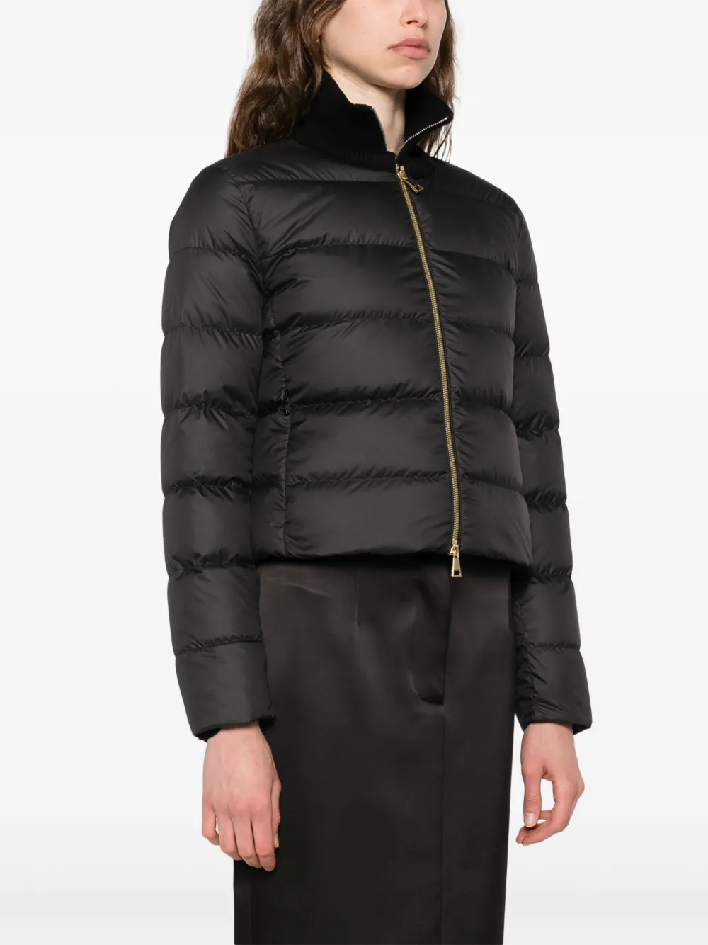 Moncler Gewatteerd jack met rits Zwart