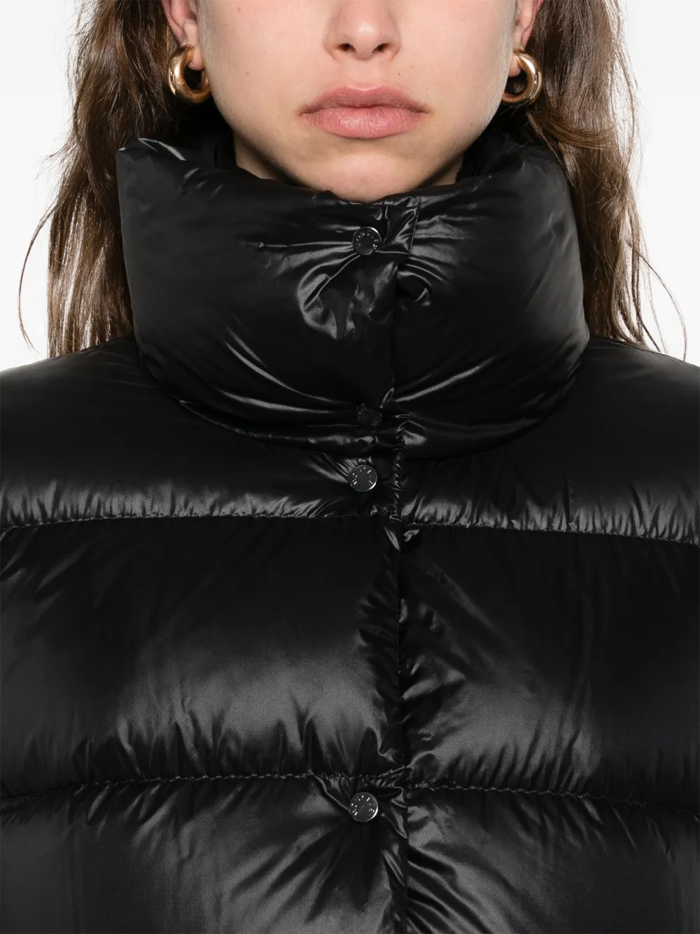 Moncler Cochevis gewatteerd donsjack Zwart
