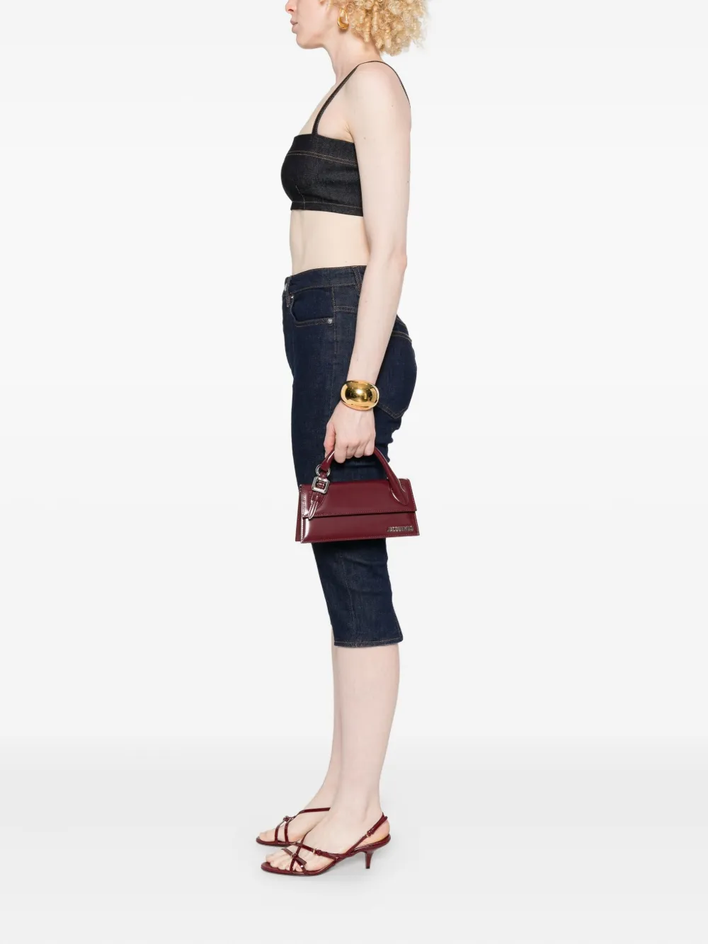 Jacquemus Boucle Top-handle Bag In Red