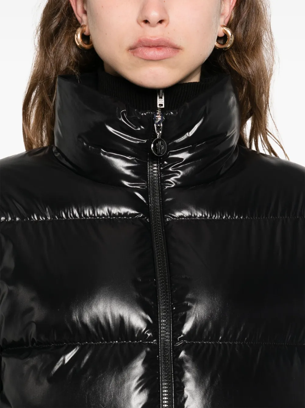 Moncler Abbadia gewatteerd jack Zwart