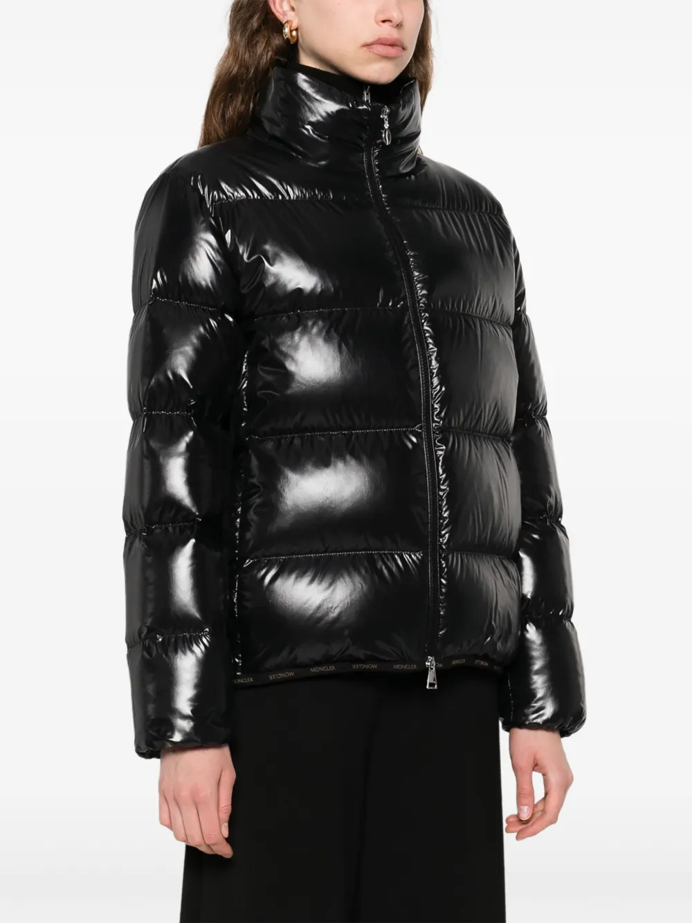 Moncler Abbadia gewatteerd jack Zwart