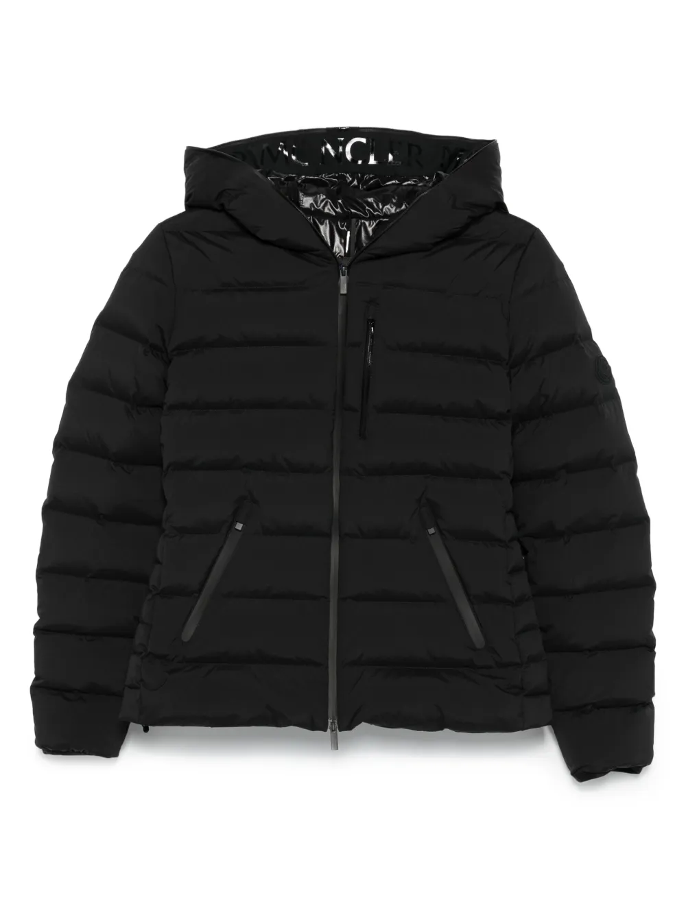 Moncler Donsjack met capuchon Zwart