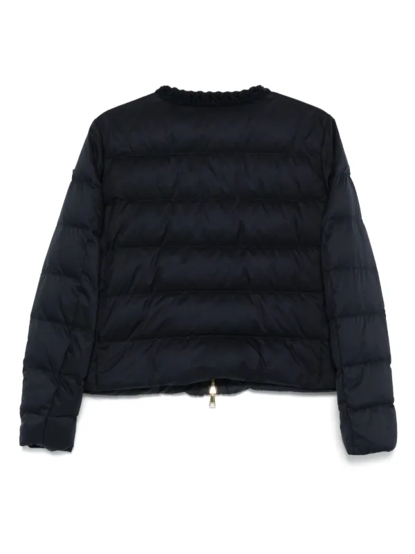 Moncler quilted-trimmed Down Jacket Blue FARFETCH IN