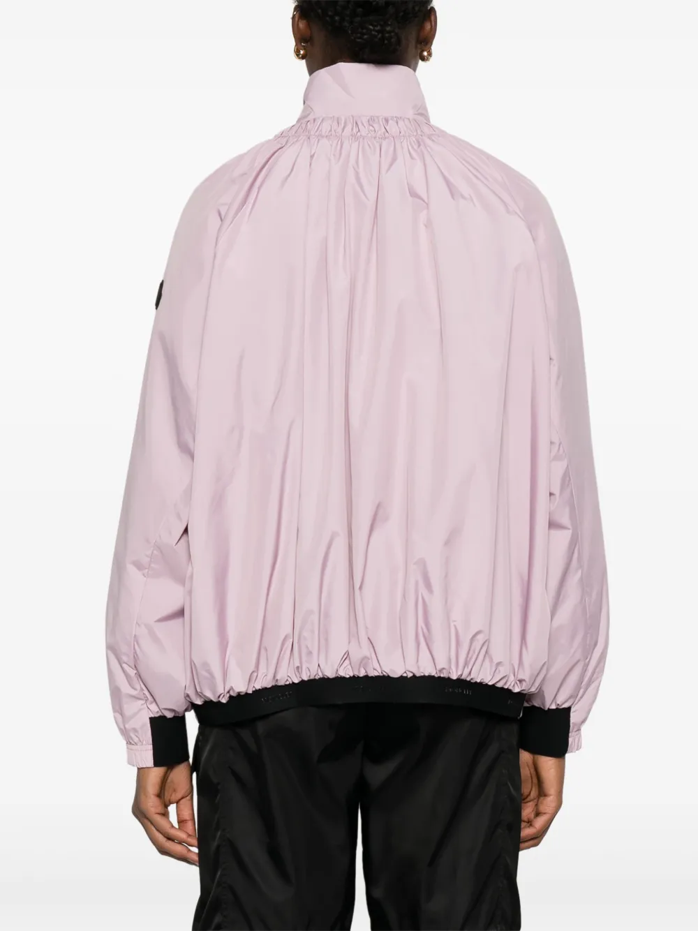 Moncler Jack met trekkoordhals en pofmouwen Roze