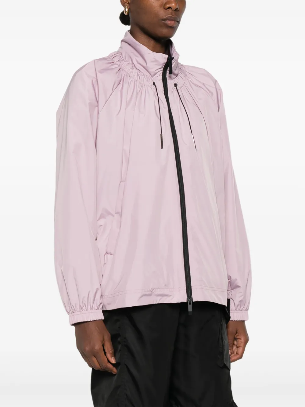 Moncler Jack met trekkoordhals en pofmouwen Roze
