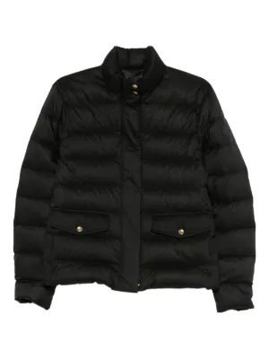 Moncler Igelle Quilted logo-patch Jacket | Black | FARFETCH CA
