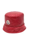 Moncler quilted bucket hat - Red