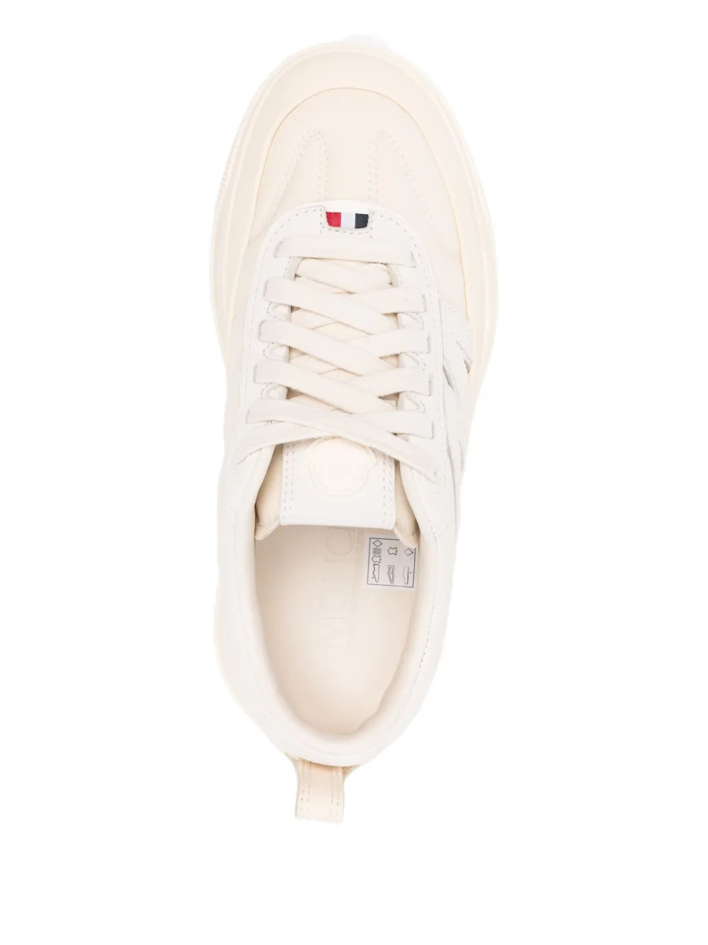 Moncler Altive leather low-top sneakers Neutrals