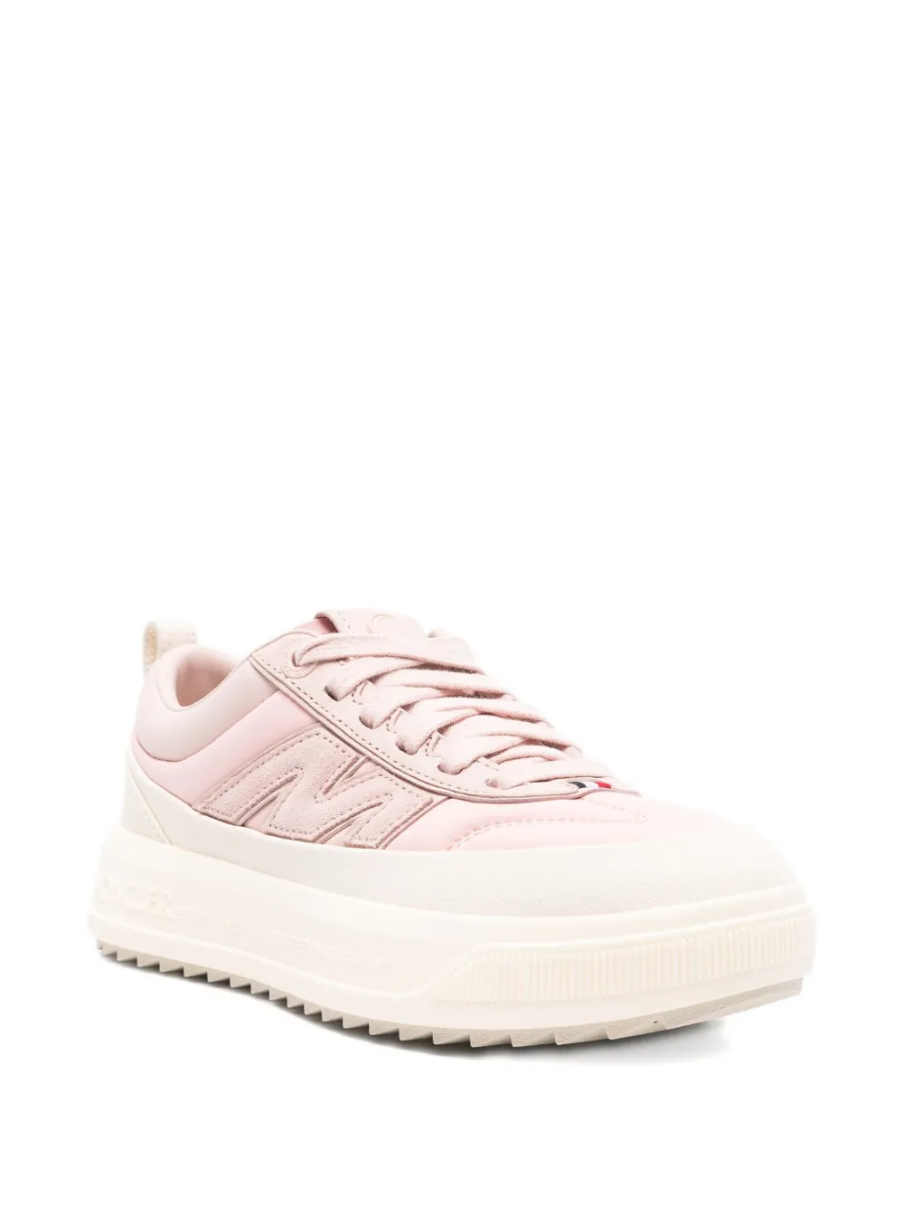 Moncler panelled low-top sneakers Pink