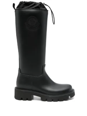 MONCLER☆ロゴポイント アンクルブーツ LADIES 39 BLACK Boots for Women - Shoes | Moncler US