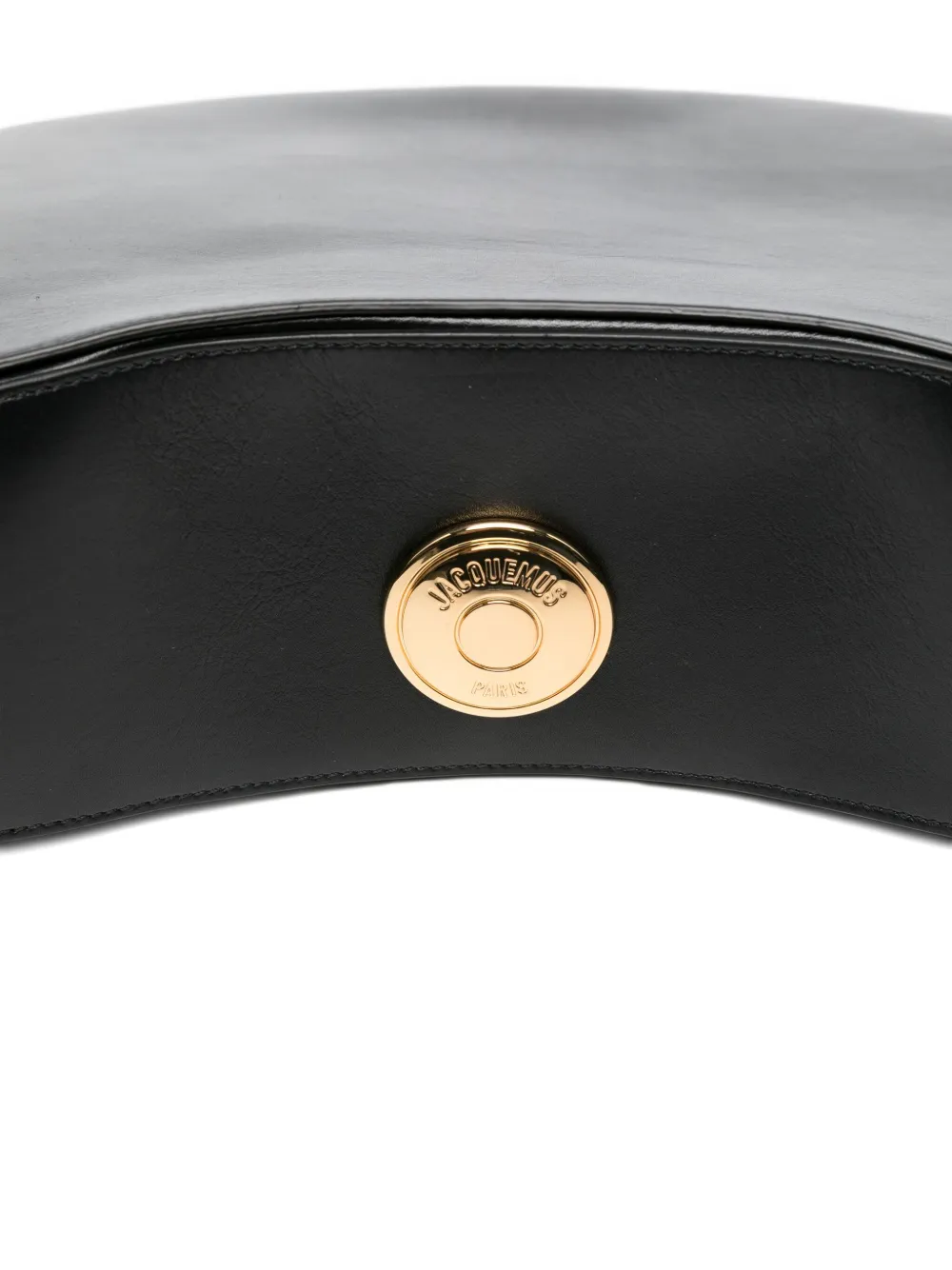 Jacquemus Crescent Leather Bag In Black