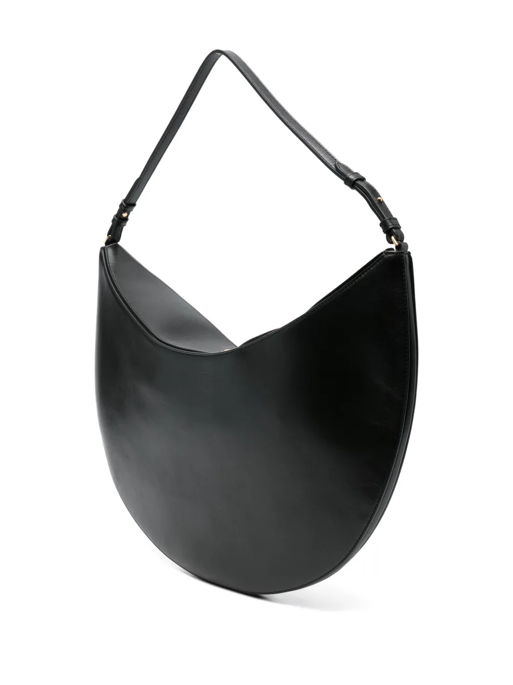 Jacquemus Crescent Leather Bag In Black