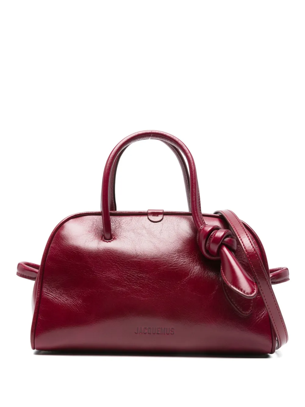 Jacquemus top-handle knot-detail bag - Rosso