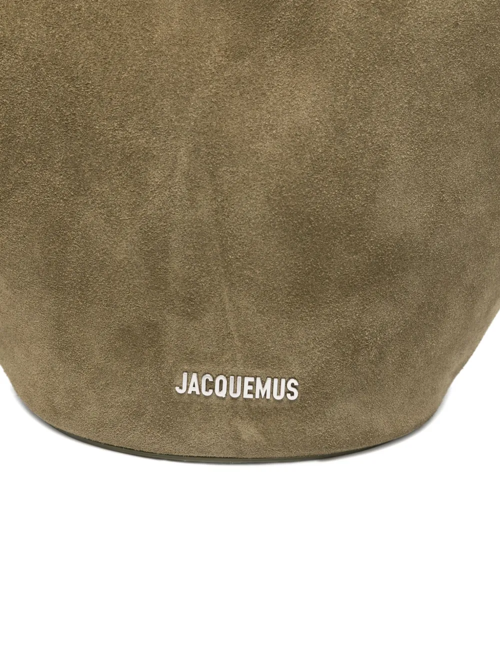 Jacquemus Womens Khaki The Bambola Small Suede Top Handle Bag In Green