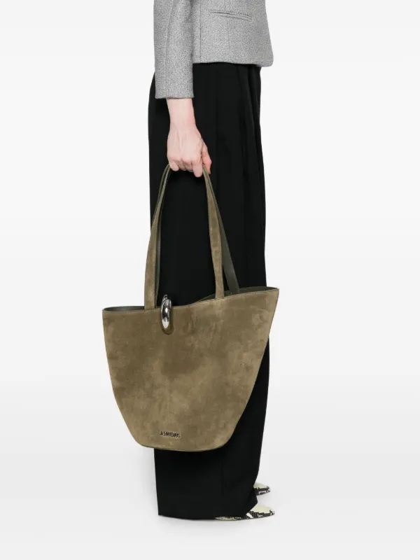 Jacquemus The Bamba スエード ハンドバッグ | グリーン | FARFETCH JP