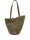 Jacquemus The Bamba suede tote bag - Green