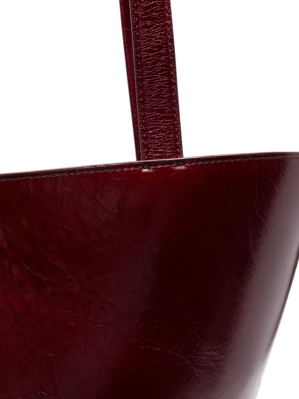 Jacquemus Le Bambola Moyen Embellished Crinkled-leather Bag In Red