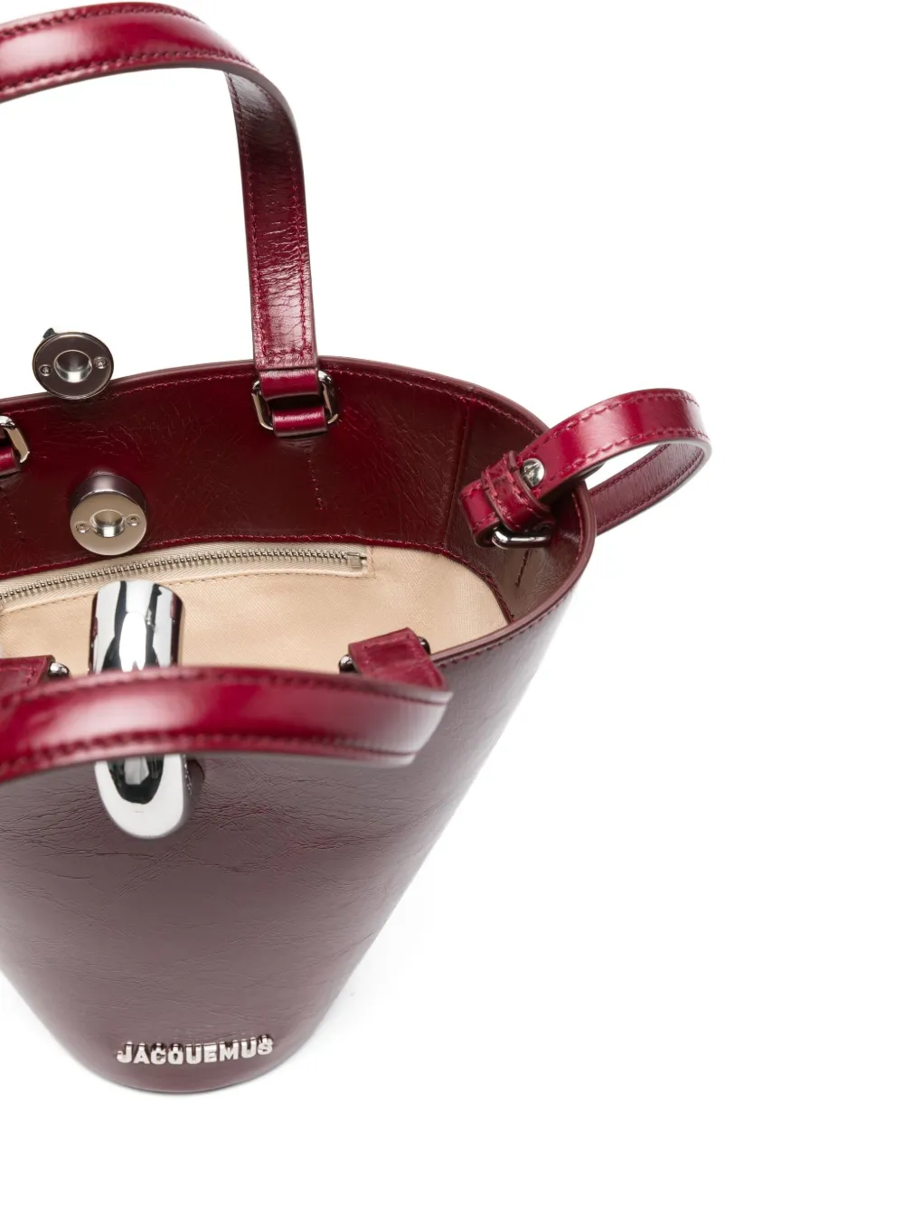 Jacquemus Le Petit Bambola Bag Handbags Bordeaux In Burgundy