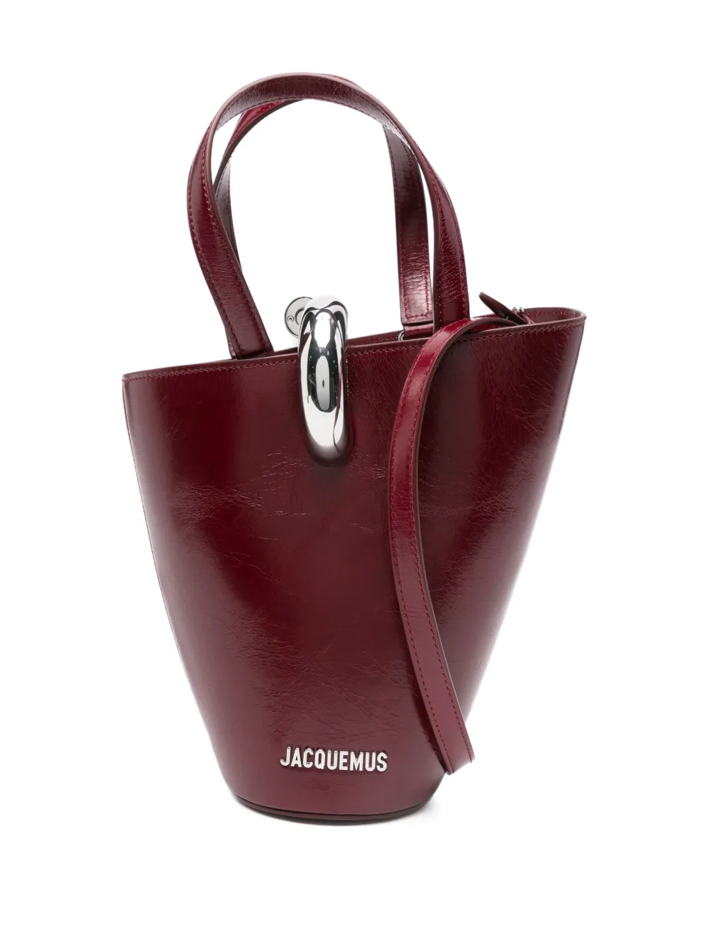 Jacquemus Le Petit Bambola Bag Handbags Bordeaux In Burgundy