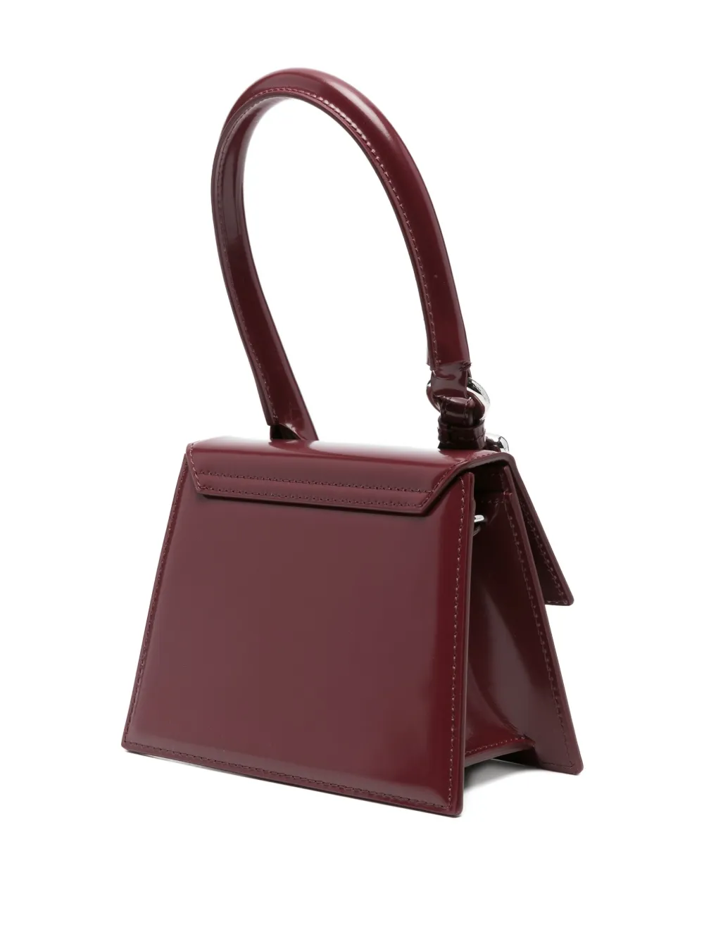 Jacquemus Womens Burgundy Medium Chiquito Buckle Leather Top-handle Bag In Red