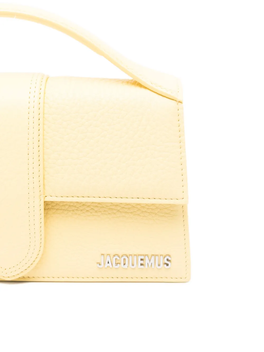 Jacquemus Le Grand Bambino suède shopper Geel