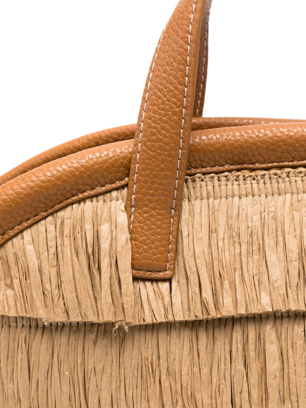 Simon Miller mini Fringe Mercado tote bag Beige
