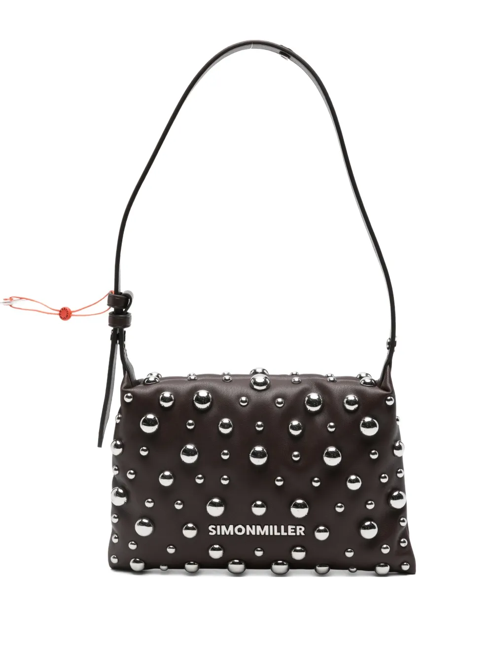 Simon Miller Studded Shoulder Bag In Brown