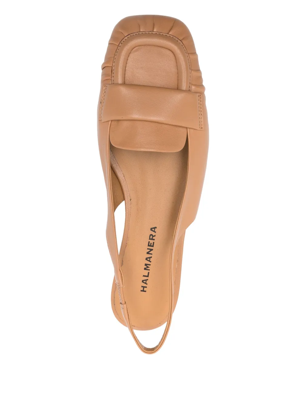 Halmanera slingback flat pumps Brown