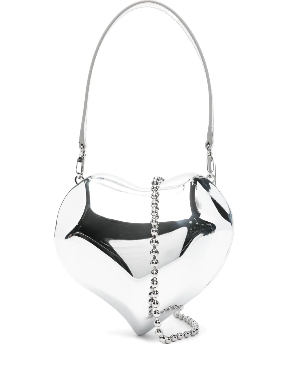Simon Miller heart-shaped molded clutch bag | Silver | Image 1