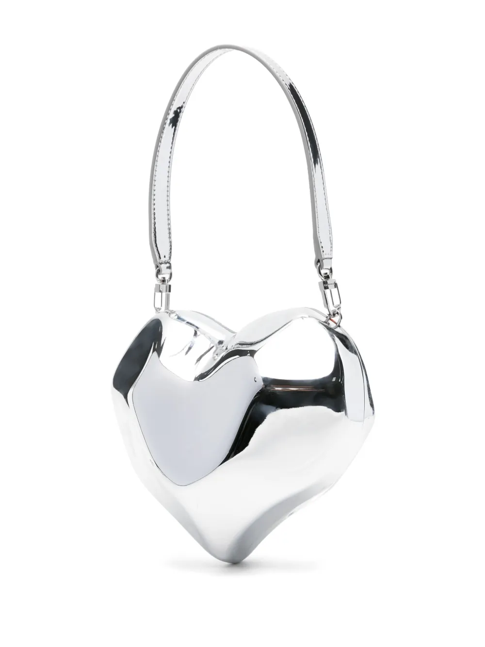 Simon Miller Hartvormige bewerkte clutch Zilver