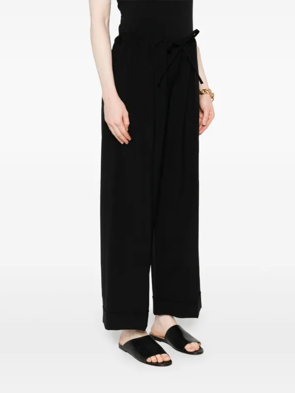 パンツ THE ROW YAJI TROUSERS IN WOOL Yaji wool straight pants in black - The Row | Mytheresa