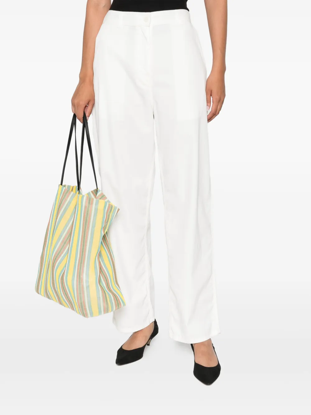 The Row Sharka broek met wijde pijpen - Wit