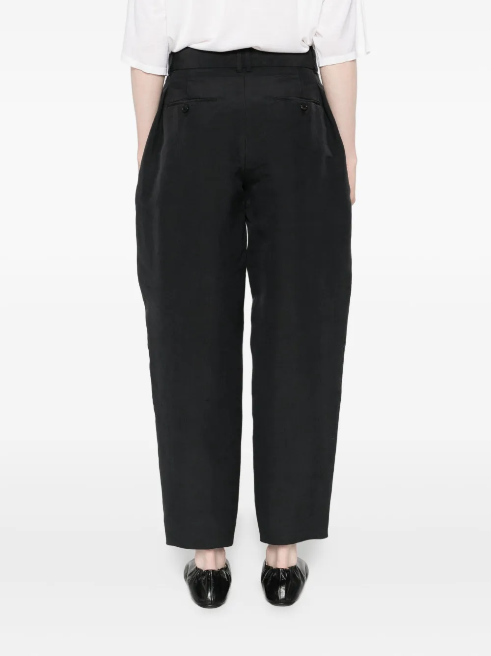 The Row Pleated Trousers In Black