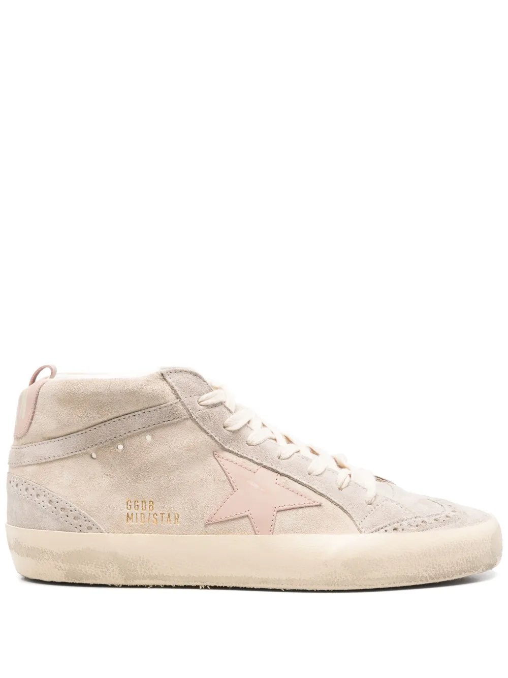 Golden Goose Mid Star suede sneakers Neutrals