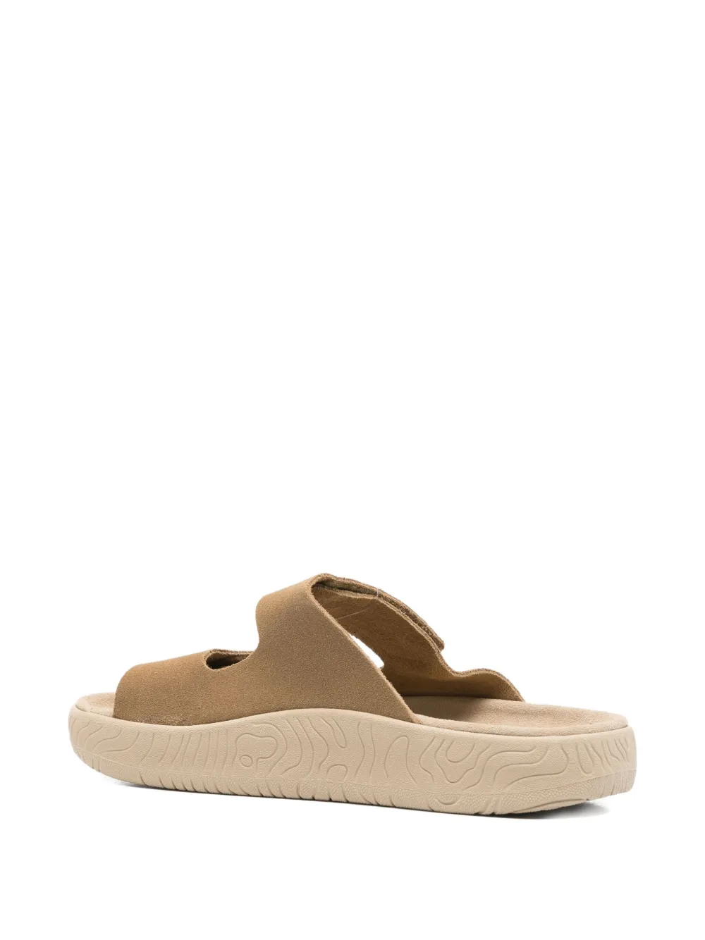 VEJA Etna suède sandalen met dubbele bandjes Bruin