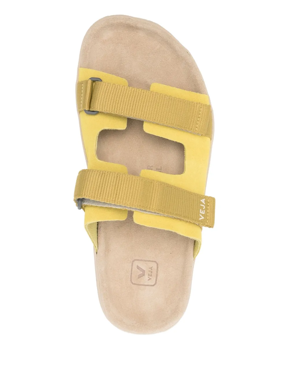 VEJA Arpoador double-strap suede sandals Yellow