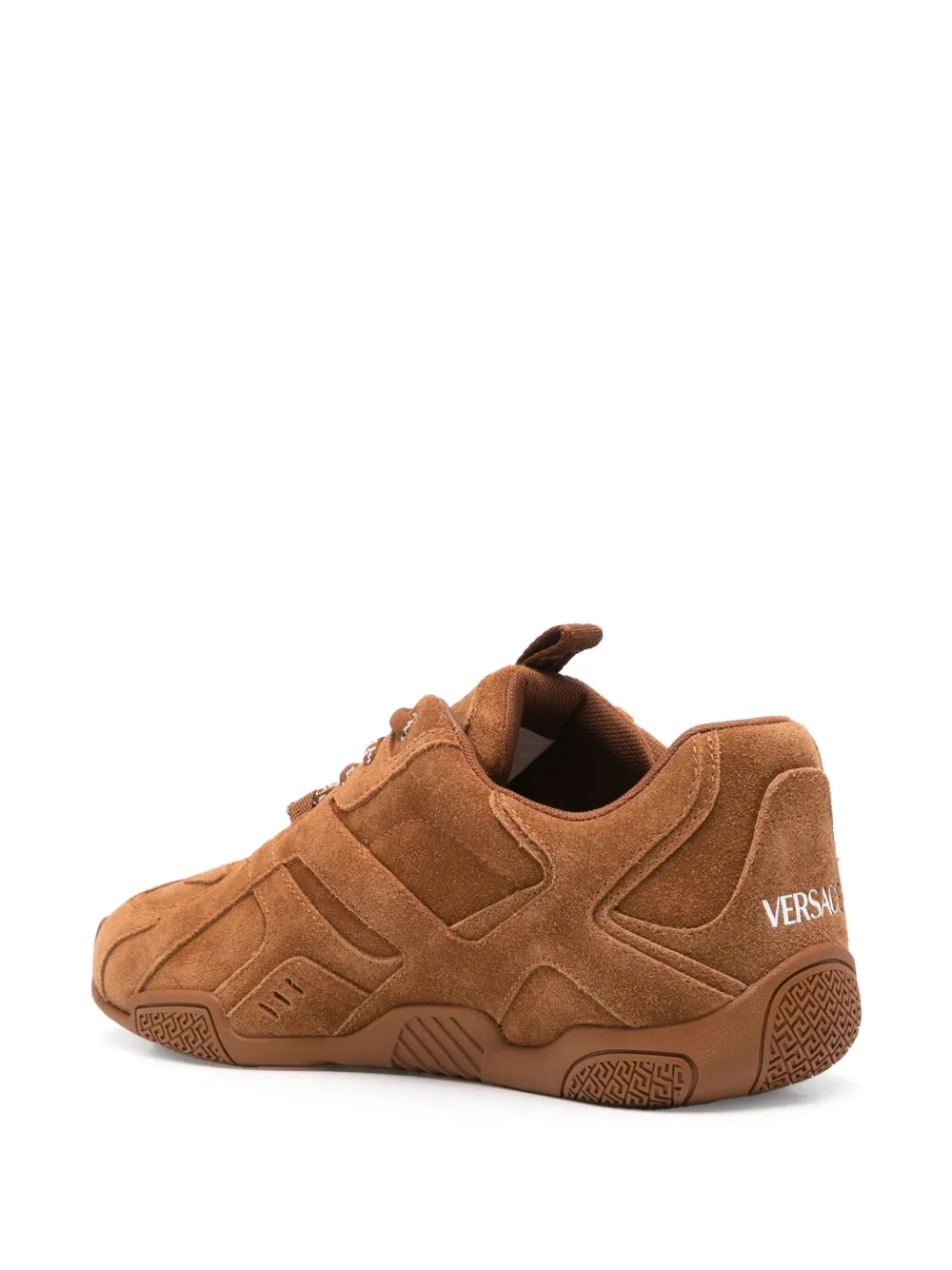 Versace suede sneakers Brown
