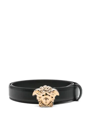 Versace Medusa Head Buckle Belt Black 3連 Versace Medusa Head-buckle Belt | Black | FARFETCH JO