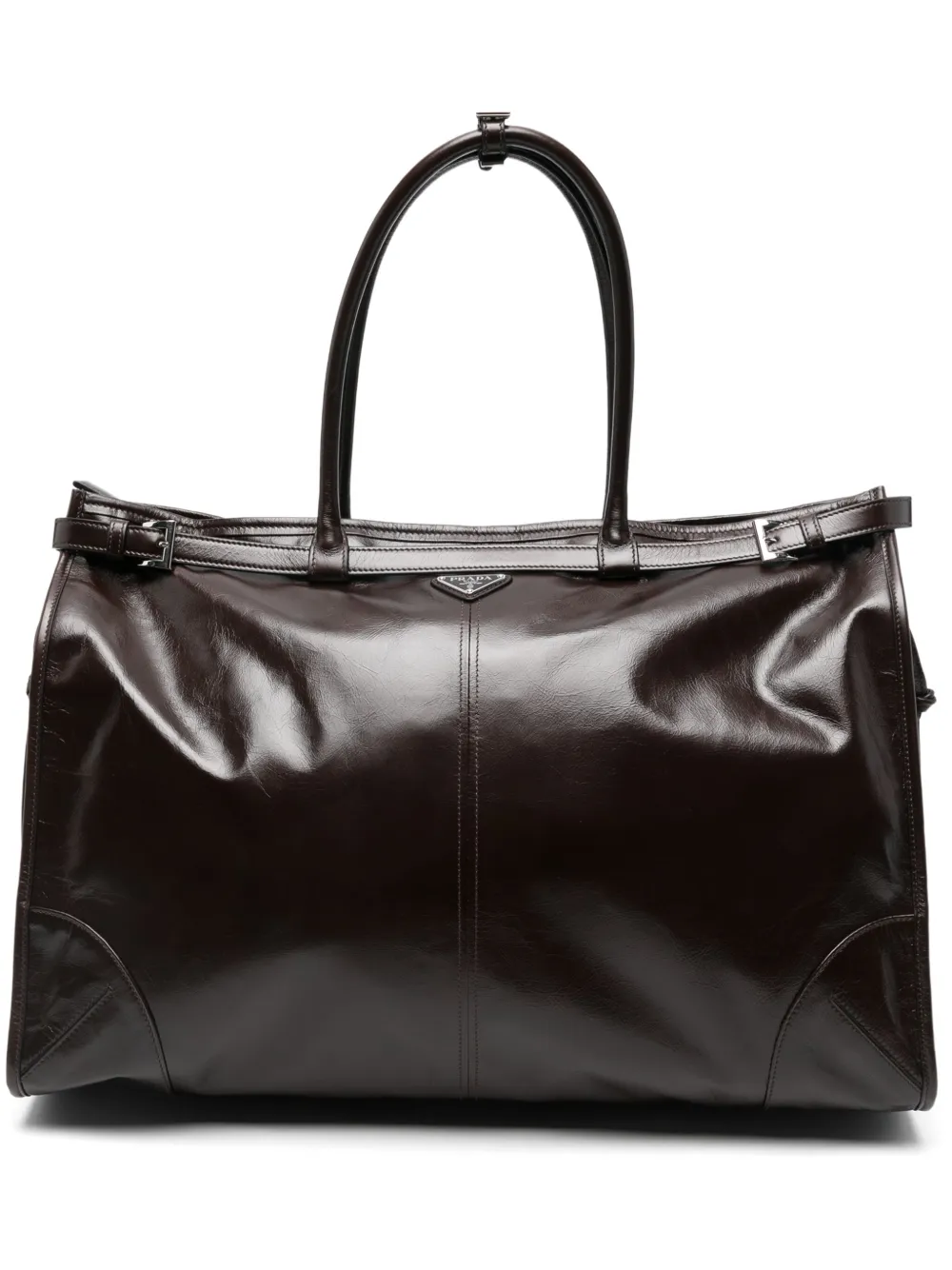 Prada Lux leather tote bag | Brown | Image 1