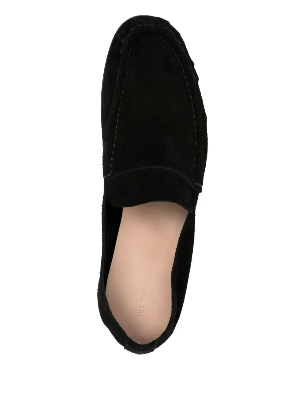 The Row suede loafers Black