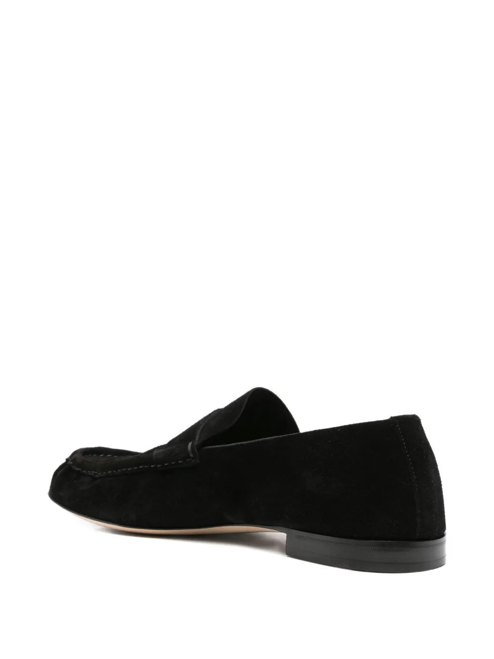 The Row suede loafers Black