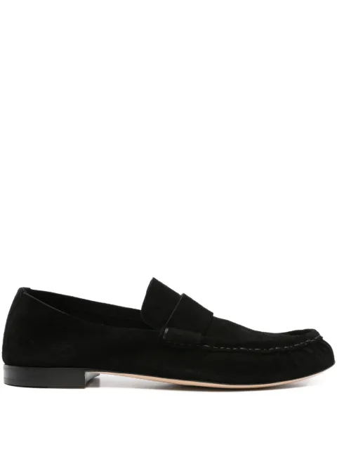 The Row suede loafers