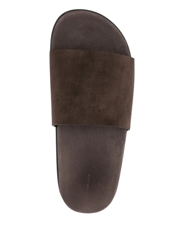 ★THE ROW★関税込♪日本完売♪Hugh レザー サンダル The Row Hugh レザーサンダル | ブラウン | FARFETCH JP