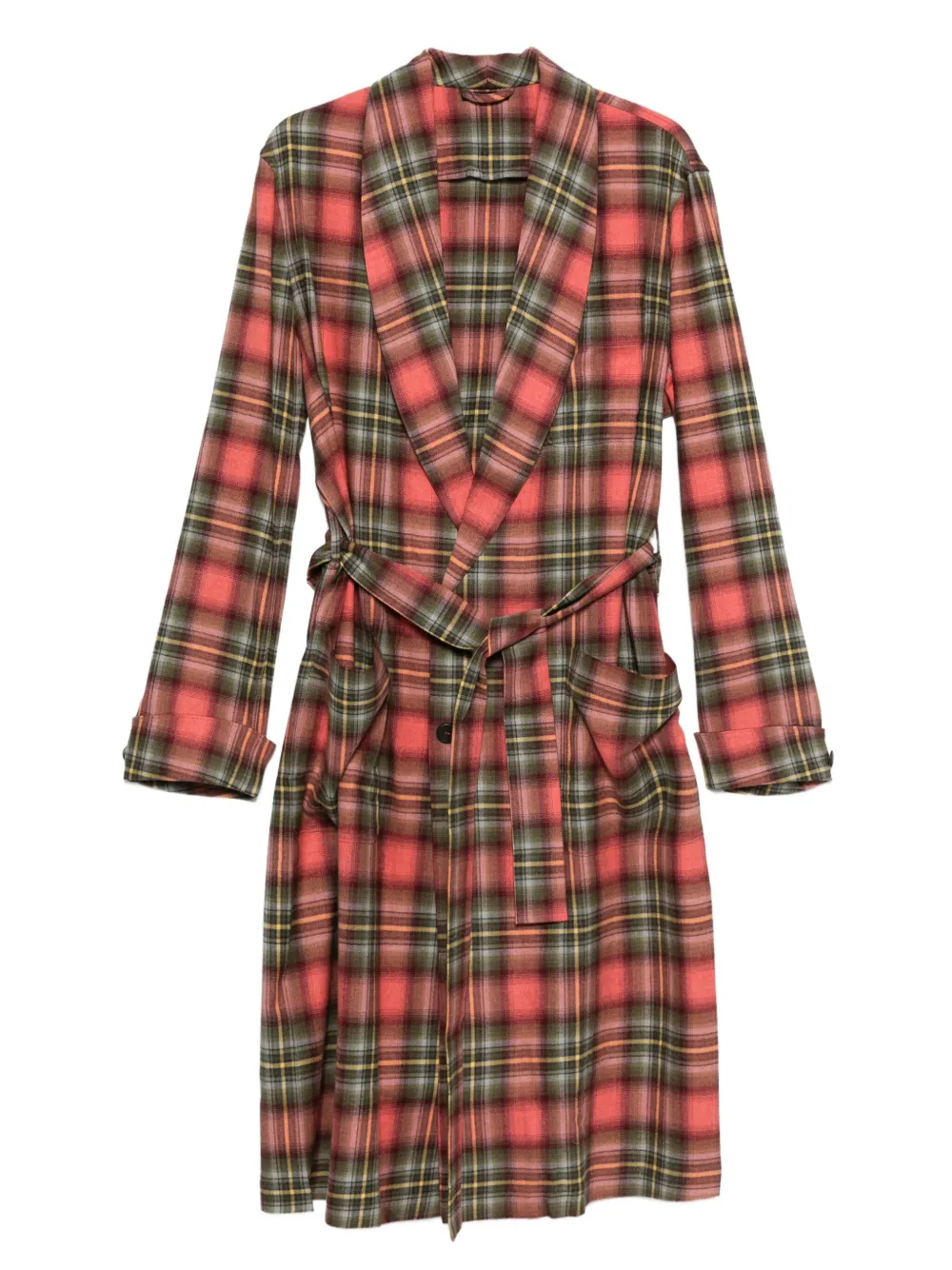 Prada Geruite trenchcoat Rood