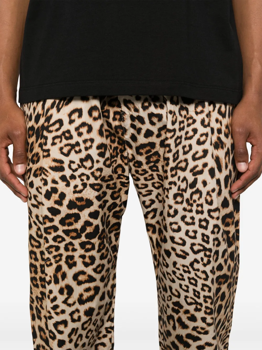 A Paper Kid Leopard-print Trousers